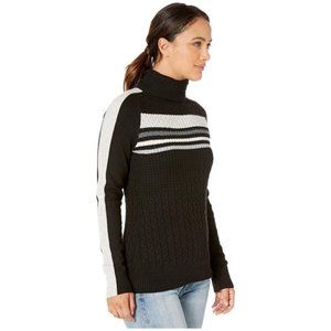 Smartwool Sweaters | Smartwool Dacano Black Turtleneck Striped Ski Sweater Size Medium | Color: Black/Gray | Size: M | Shopaholicstash's Closet